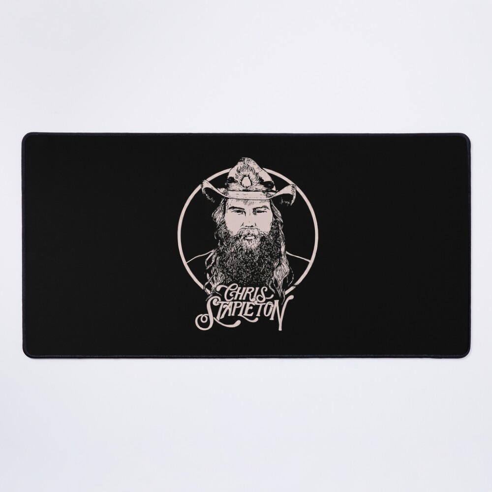 Chris Stapleton Black Mouse Pad